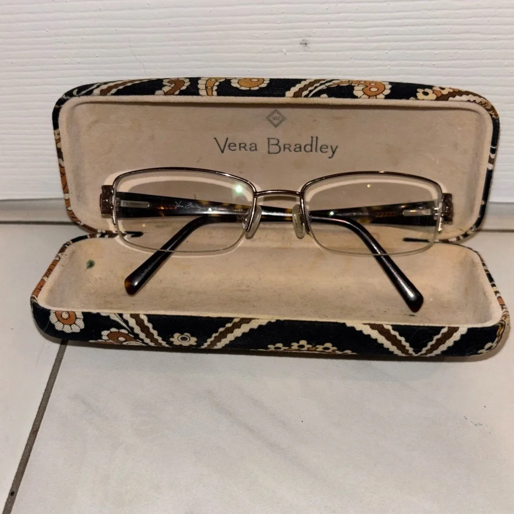 Vera Bradley Caffe Latte 3030 51-18-135 Glasses
